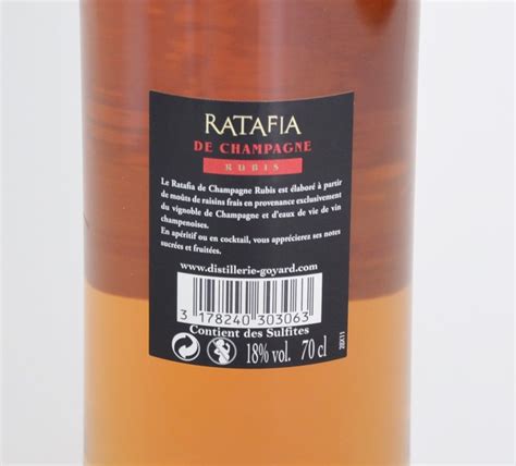 Ratafia de Champagne & Distillerie Jean Goyard 